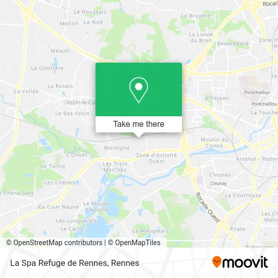 La Spa Refuge de Rennes map