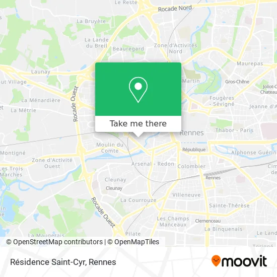 Résidence Saint-Cyr map