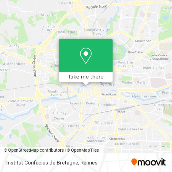 Institut Confucius de Bretagne map