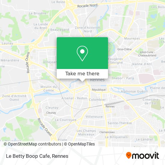 Mapa Le Betty Boop Cafe