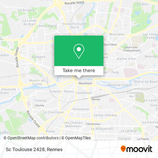 Mapa Sc Toulouse 2428