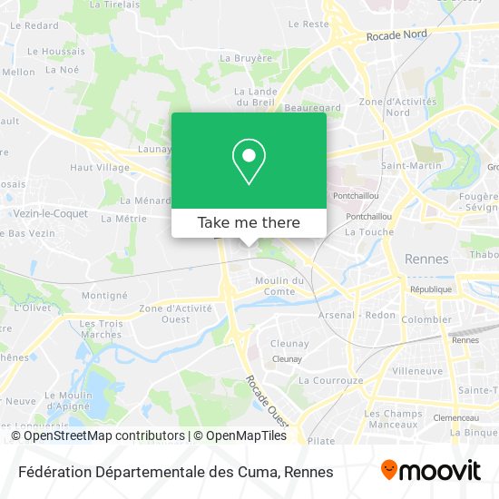 Fédération Départementale des Cuma map