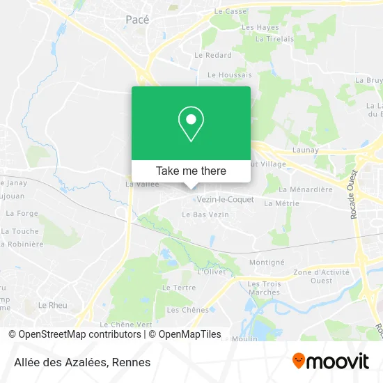 Allée des Azalées map