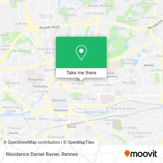 Résidence Daniel Ravier map