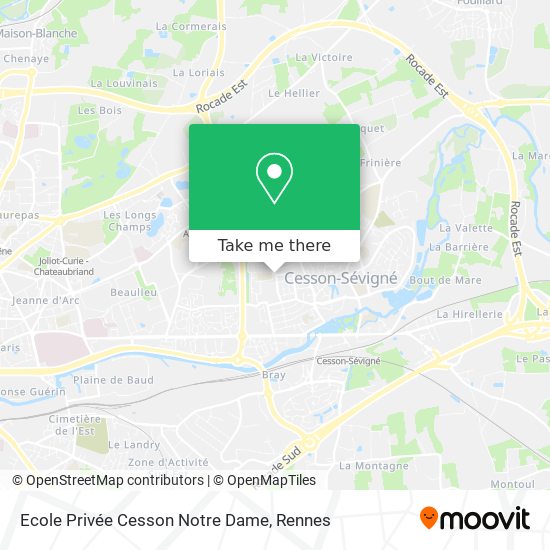 Ecole Privée Cesson Notre Dame map