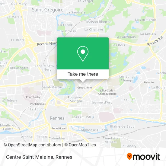 Centre Saint Melaine map