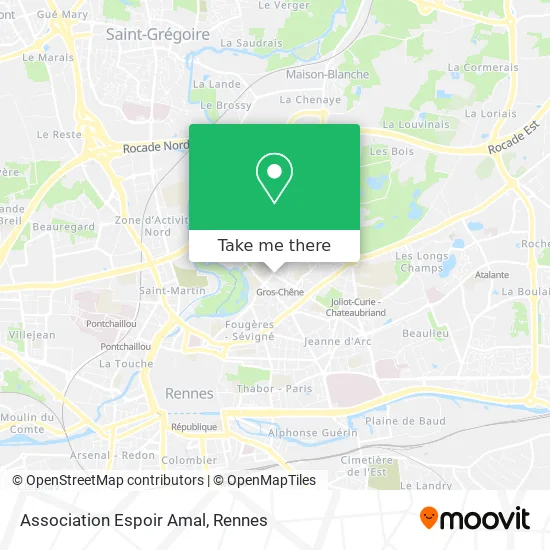 Association Espoir Amal map