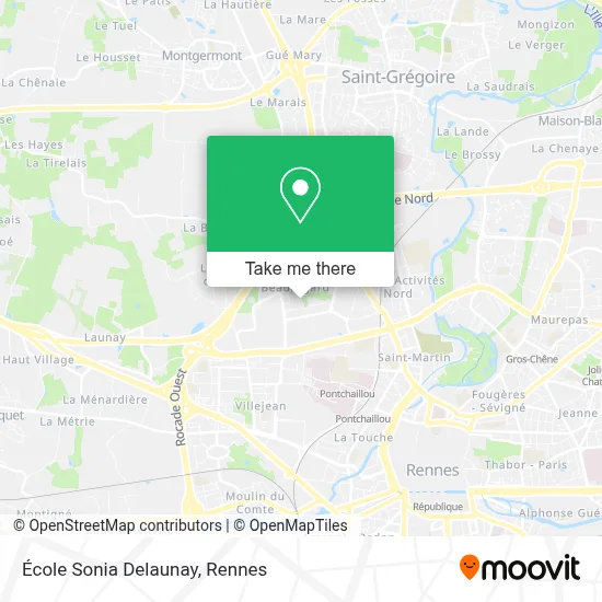 École Sonia Delaunay map