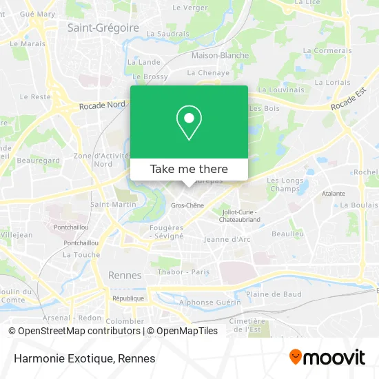 Harmonie Exotique map