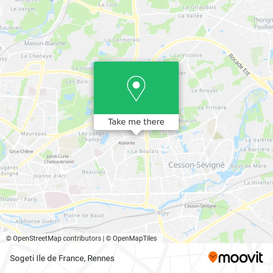 Sogeti Ile de France map