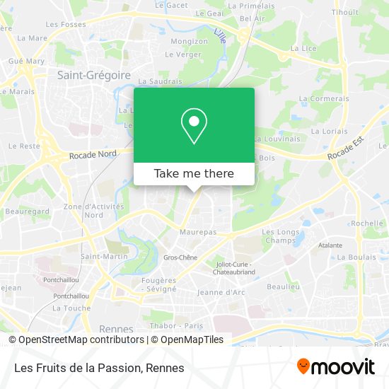 Les Fruits de la Passion map
