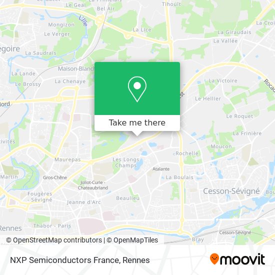 NXP Semiconductors France map