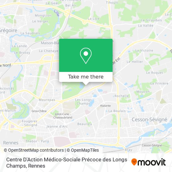 Centre D'Action Médico-Sociale Précoce des Longs Champs map