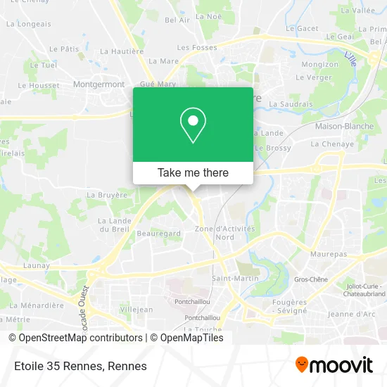 Etoile 35 Rennes map