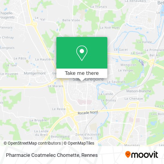 Pharmacie Coatmelec Chomette map