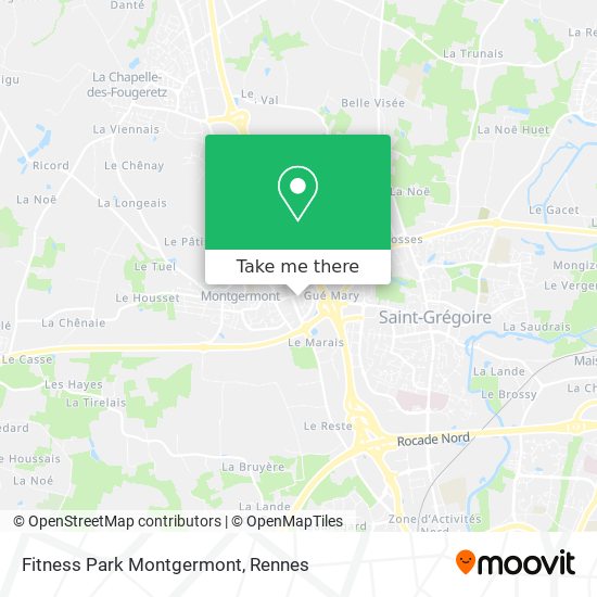 Fitness Park Montgermont map