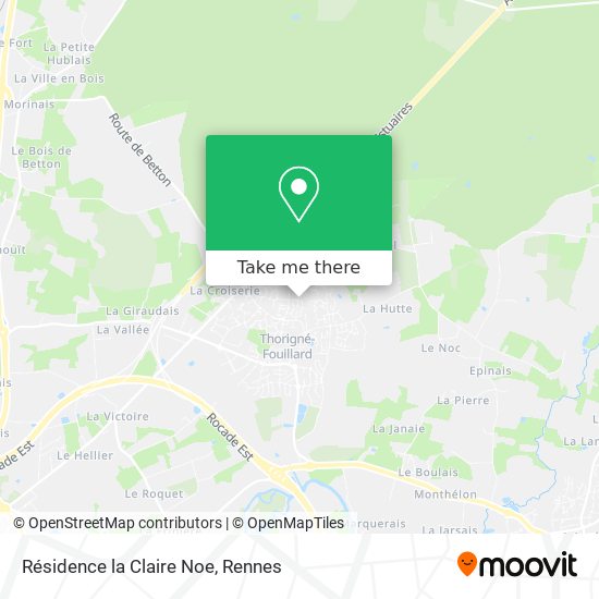 Résidence la Claire Noe map
