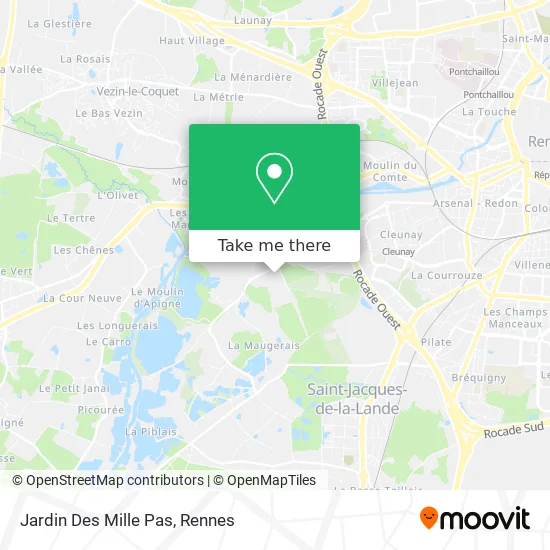 Jardin Des Mille Pas map