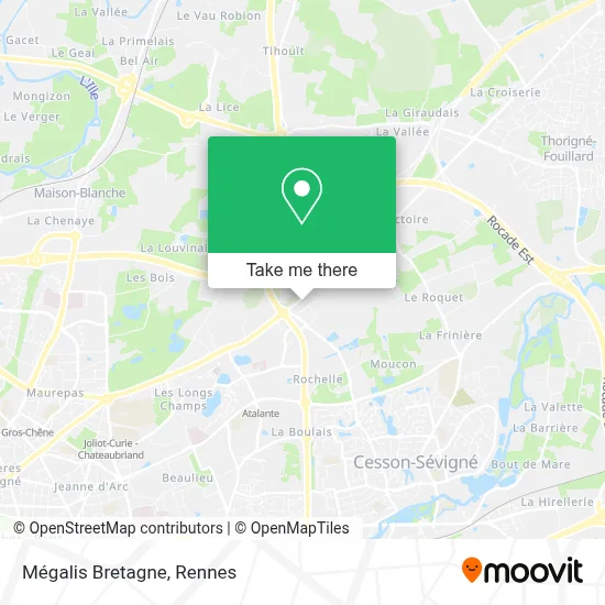 Mégalis Bretagne map