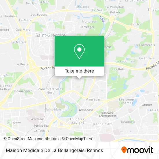 Maison Médicale De La Bellangerais map