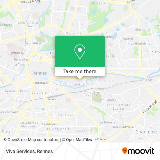 Viva Services map