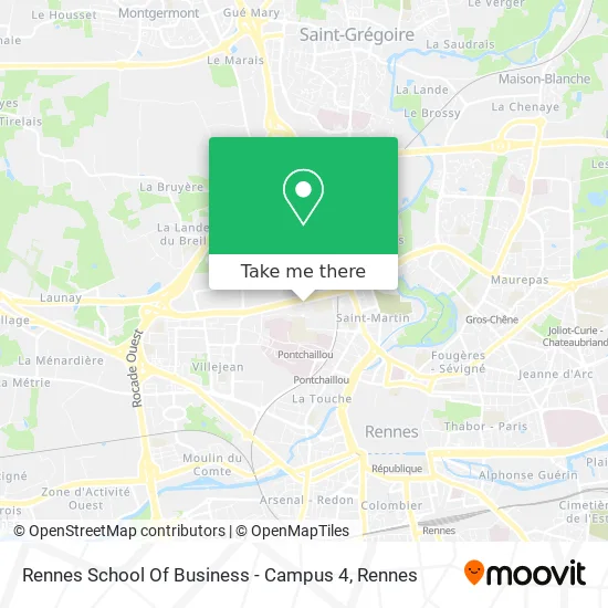 Rennes School Of Business - Campus 4 map