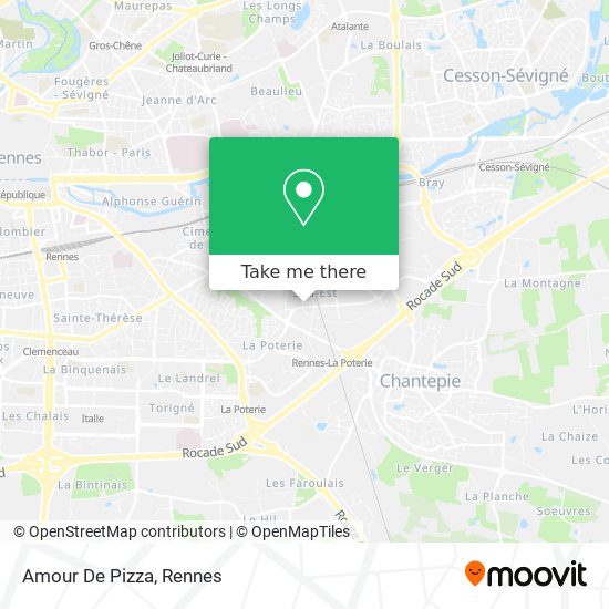 Amour De Pizza map