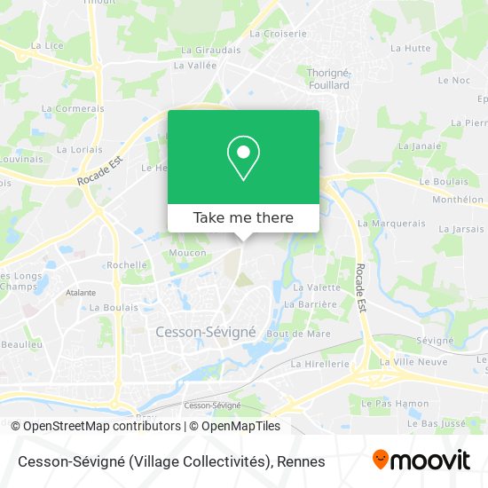 Cesson-Sévigné (Village Collectivités) map