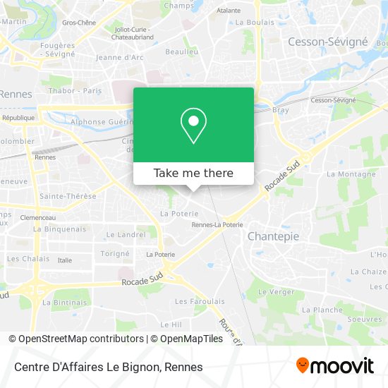 Centre D'Affaires Le Bignon map