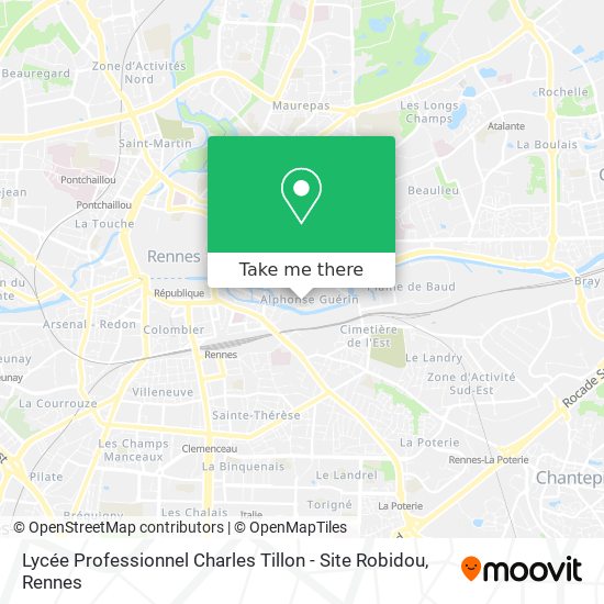 Lycée Professionnel Charles Tillon - Site Robidou map