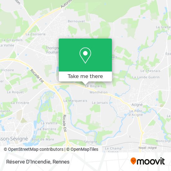 Réserve D'Incendie map
