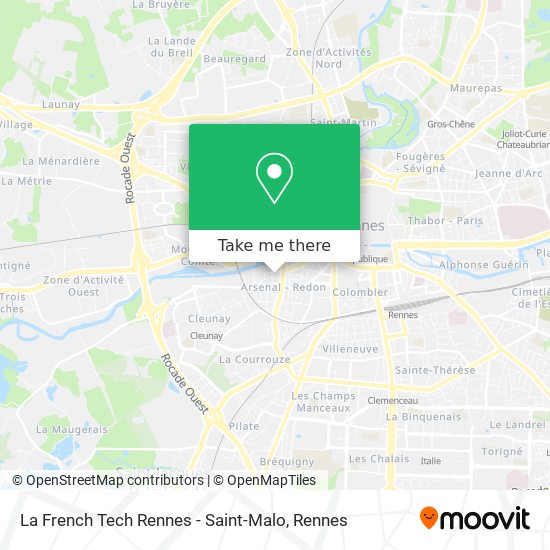 La French Tech Rennes - Saint-Malo map