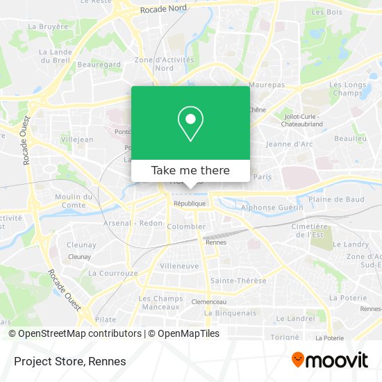 Project Store map