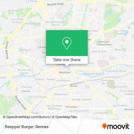 Beepper Burger map