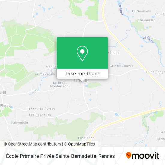 Mapa École Primaire Privée Sainte-Bernadette