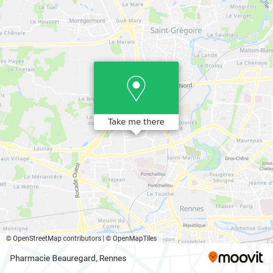 Mapa Pharmacie Beauregard