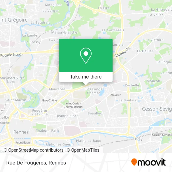 Rue De Fougères map