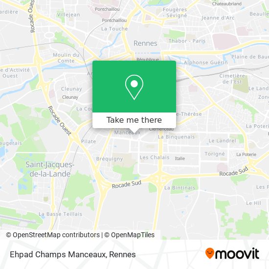 Ehpad Champs Manceaux map