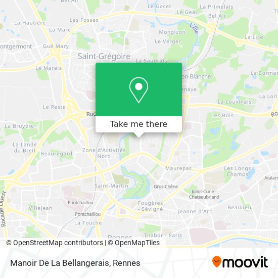 Manoir De La Bellangerais map