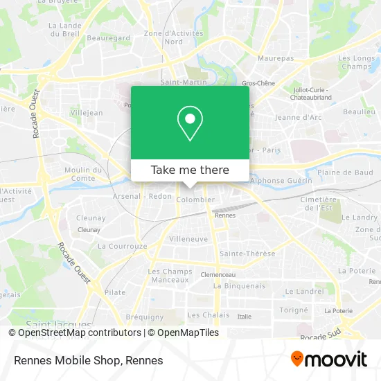 Rennes Mobile Shop map