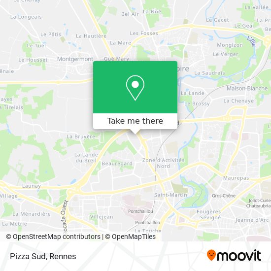 Pizza Sud map