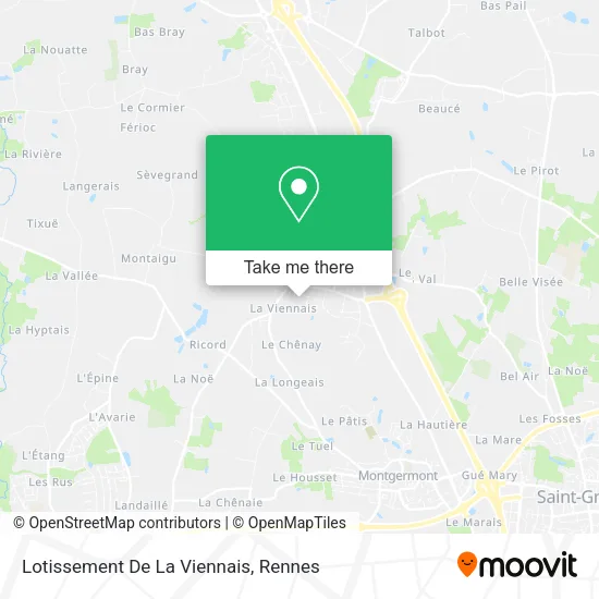 Lotissement De La Viennais map