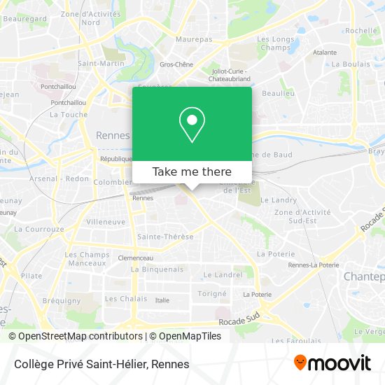 Collège Privé Saint-Hélier map