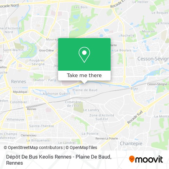 Dépôt De Bus Keolis Rennes - Plaine De Baud map