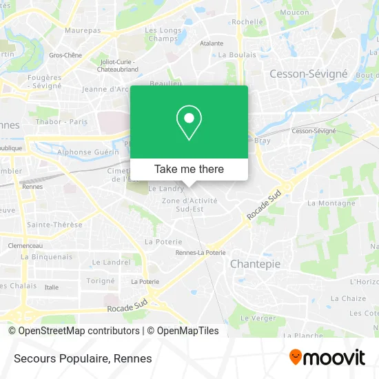 Secours Populaire map