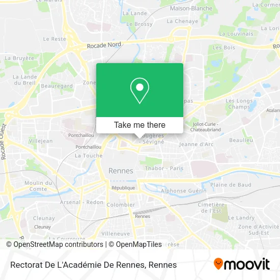 Rectorat De L'Académie De Rennes map
