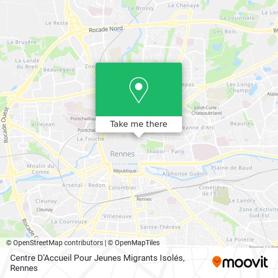 Centre D’Accueil Pour Jeunes Migrants Isolés map