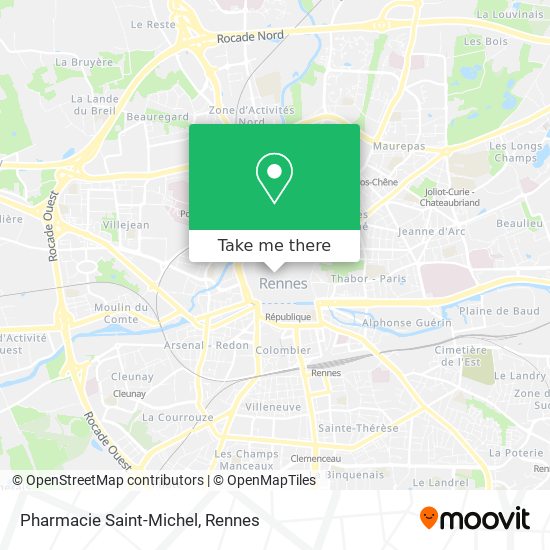 Mapa Pharmacie Saint-Michel
