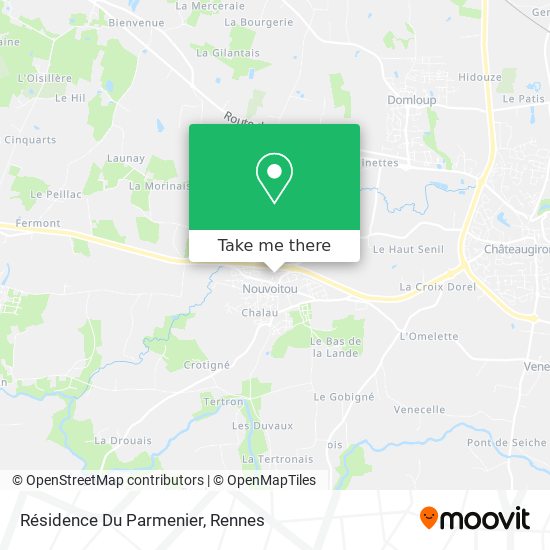 Résidence Du Parmenier map