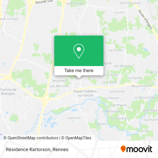 Résidence Kerlorson map
